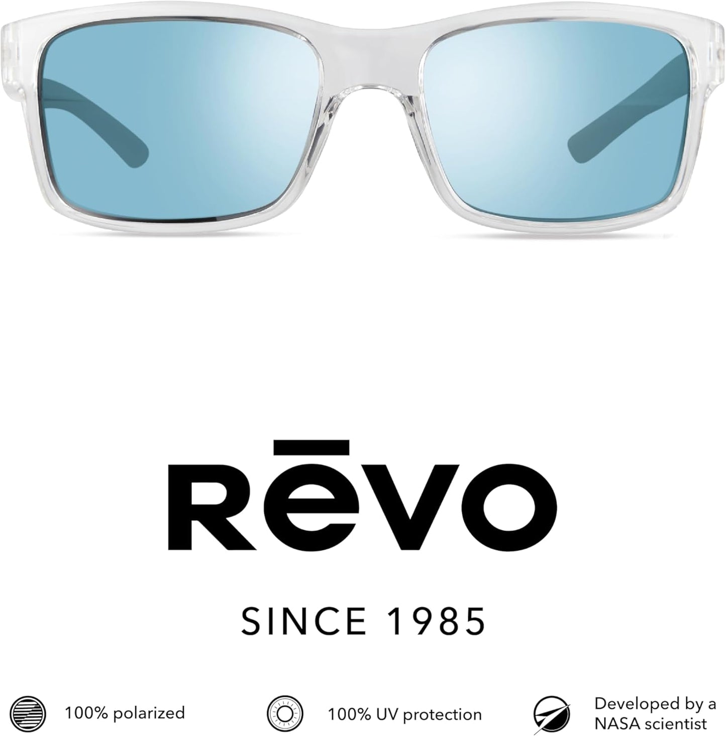 Revo Sunglasses Crawler: Polarized Lens with Performance Rectangle Wrap Frame