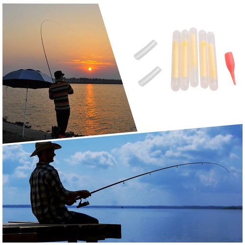 KZ-VIGLO 75 Pcs Night Fishing Luminous Floats Fishing Glow Sticks Fishing Light Sticks for Night Fishing Supplies (15 Packs)