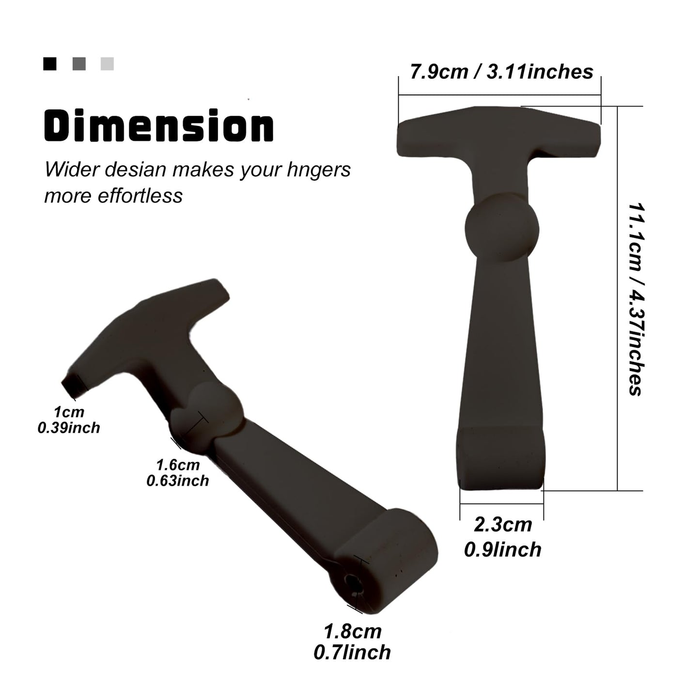 Fanshuge 4Pack Cooler Latches Replacement for Yeti, RTIC Related Coolers,Premium Durable Rubber T- Latches Compatible with Yeti, RTIC Cooler Accessories