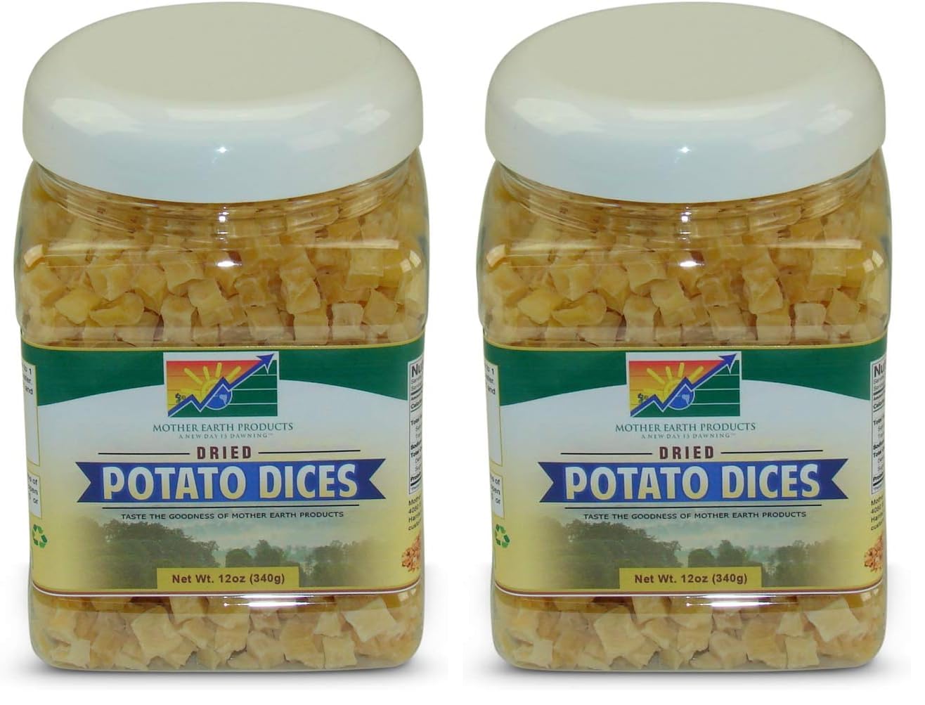 Mother Earth Products Dried Potato Dices, Quart Jar