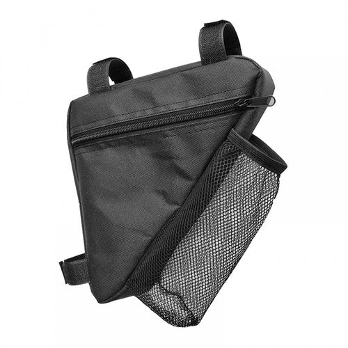 Bike Triangle Frame Bag, Waterproof Bicycle Storage Bag with Water Bottle Mesh Pouch for Outdoor Cycling