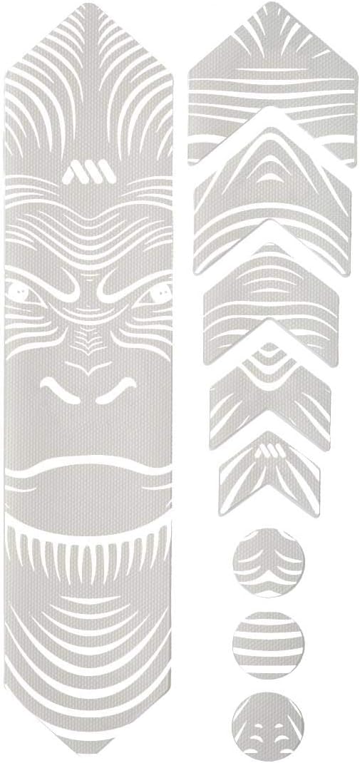 All Mountain Style Bike Frame Protector Universal Fit - 9-Piece Set for Down Tube, Chainstay, Cable Wear, High-Impact Honeycomb PVC to Protect Your Bike from Scratches, Chips and Dings