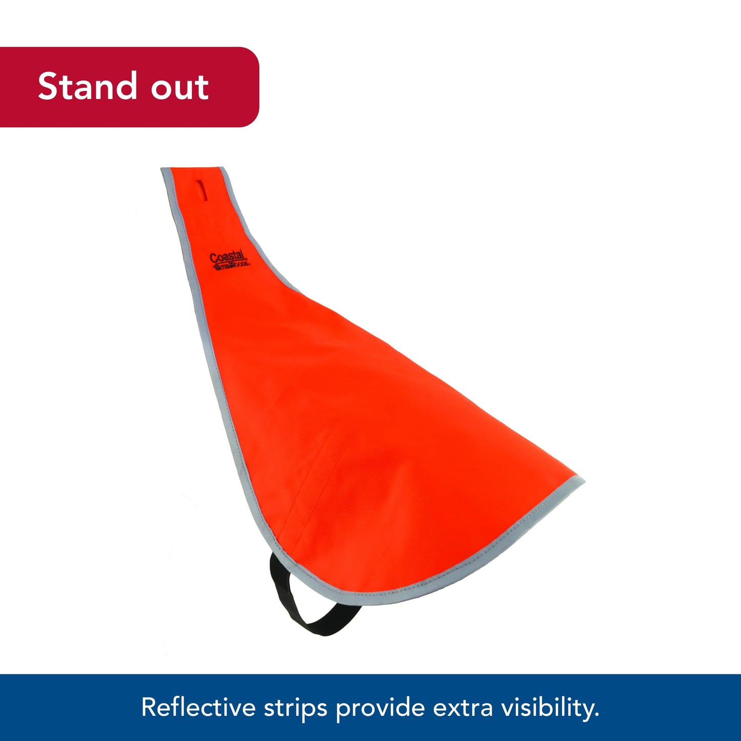 Coastal Pet - Water & Woods Reflective Dog Safety Vest by Coastal Pet - Improves Dog's Visibility - Ensures Dog's Comfort - Adjustable Fit - Large (Over 50 lbs.), 22" Length x 17 3/4"-23 3/4" Waist