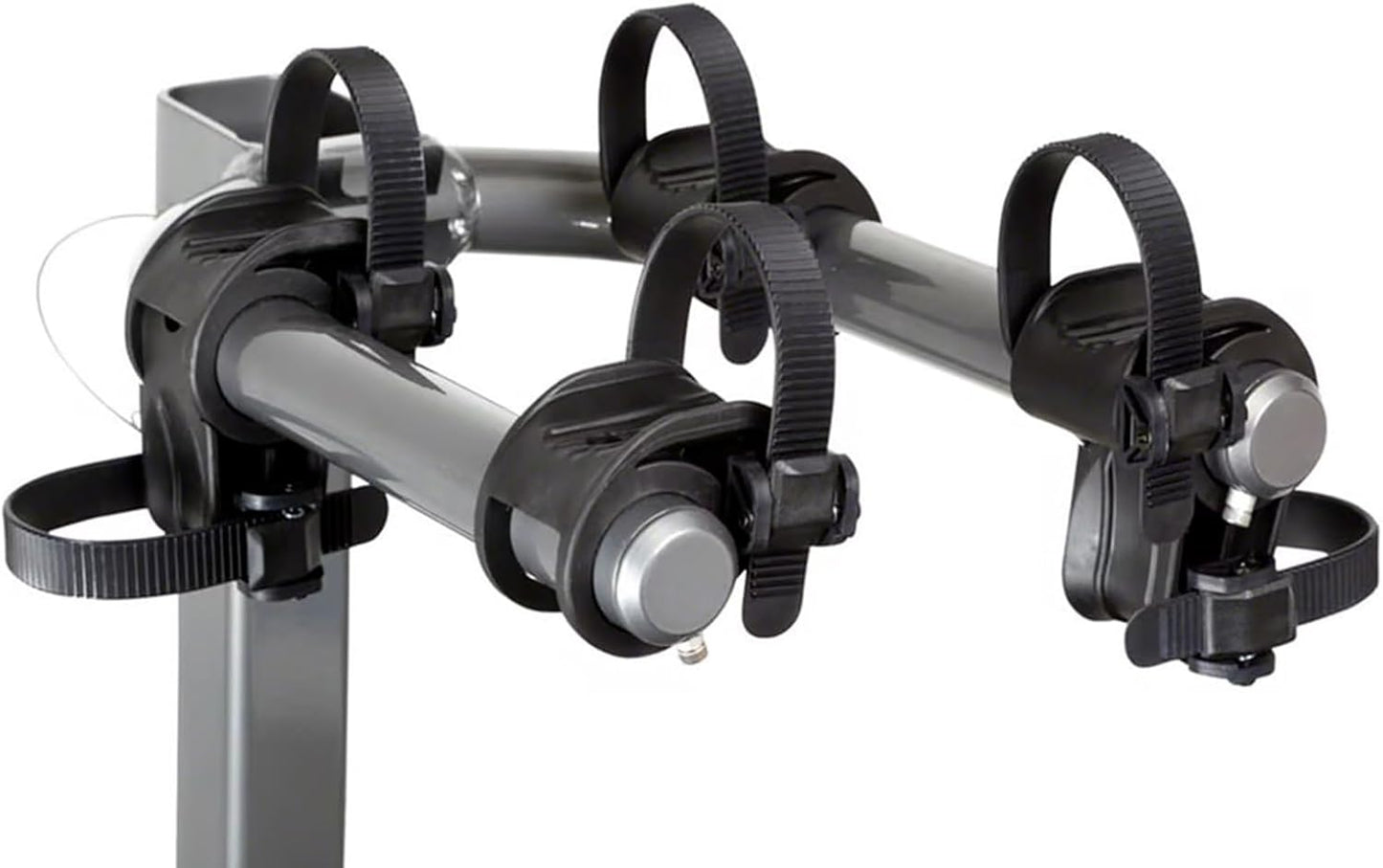 KUAT Beta Hitch-Mounted Bike Rack | Hanging-Style Durable Lightweight Aluminum Powder Coated Folding Tilting-Down Gray Bicycle Car Truck Transportation Hauling Rack | 2 Bike Capacity