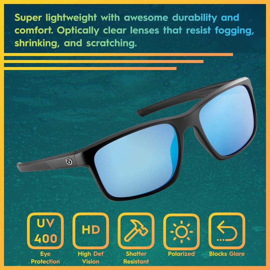 Flying Fisherman Rip Current Polarized Sunglasses with AcuTint UV Blocker for Fishing and Outdoor Sports