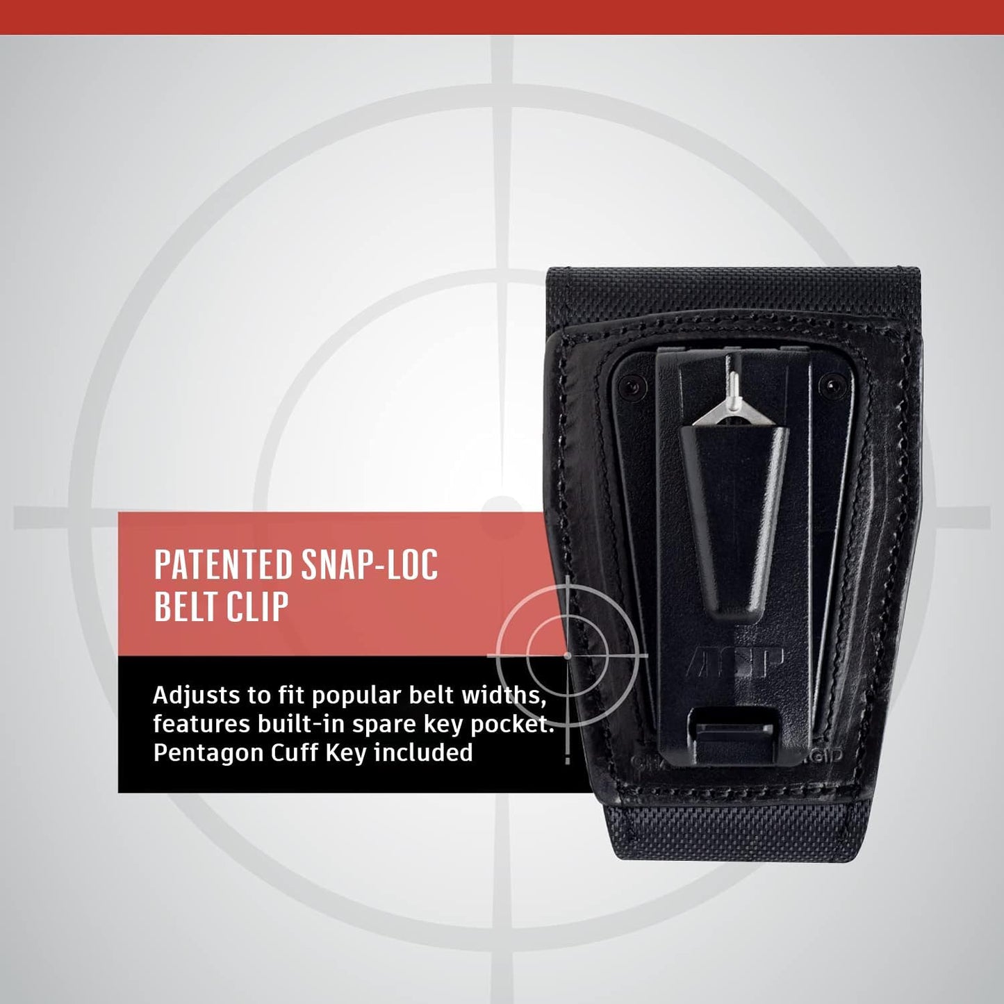 ASP Duty Handcuff Case for ASP Chain or Hinge Handcuffs, Handcuff Case for Duty Belt, Police Vest, or Belt Pouch, Duty Belt Accessories, Police Gear and Security Guard Equipment