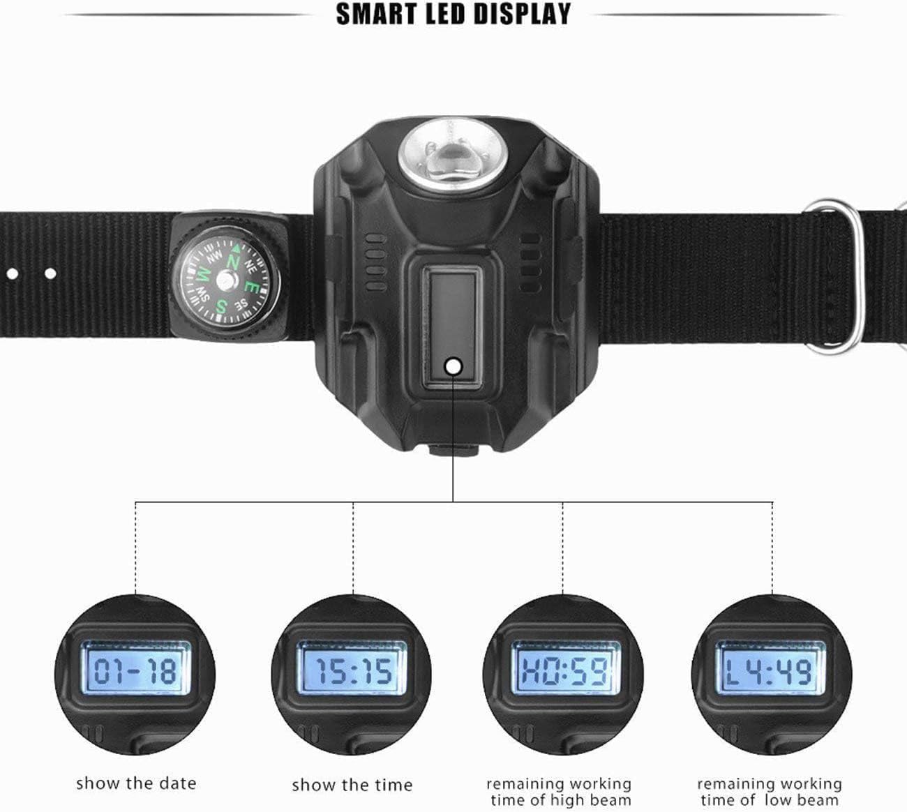 Portable Rechargeable Wrist Light - Waterproof LED Tactical Flashlight
