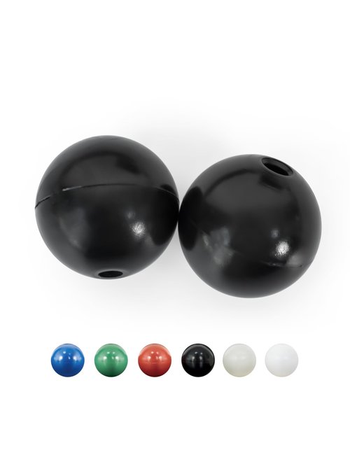 BLUEWING Outrigger Ball Stops 2pcs Fishing Rigging Plastic Pair Outrigger Line Ball Stoppers, Black