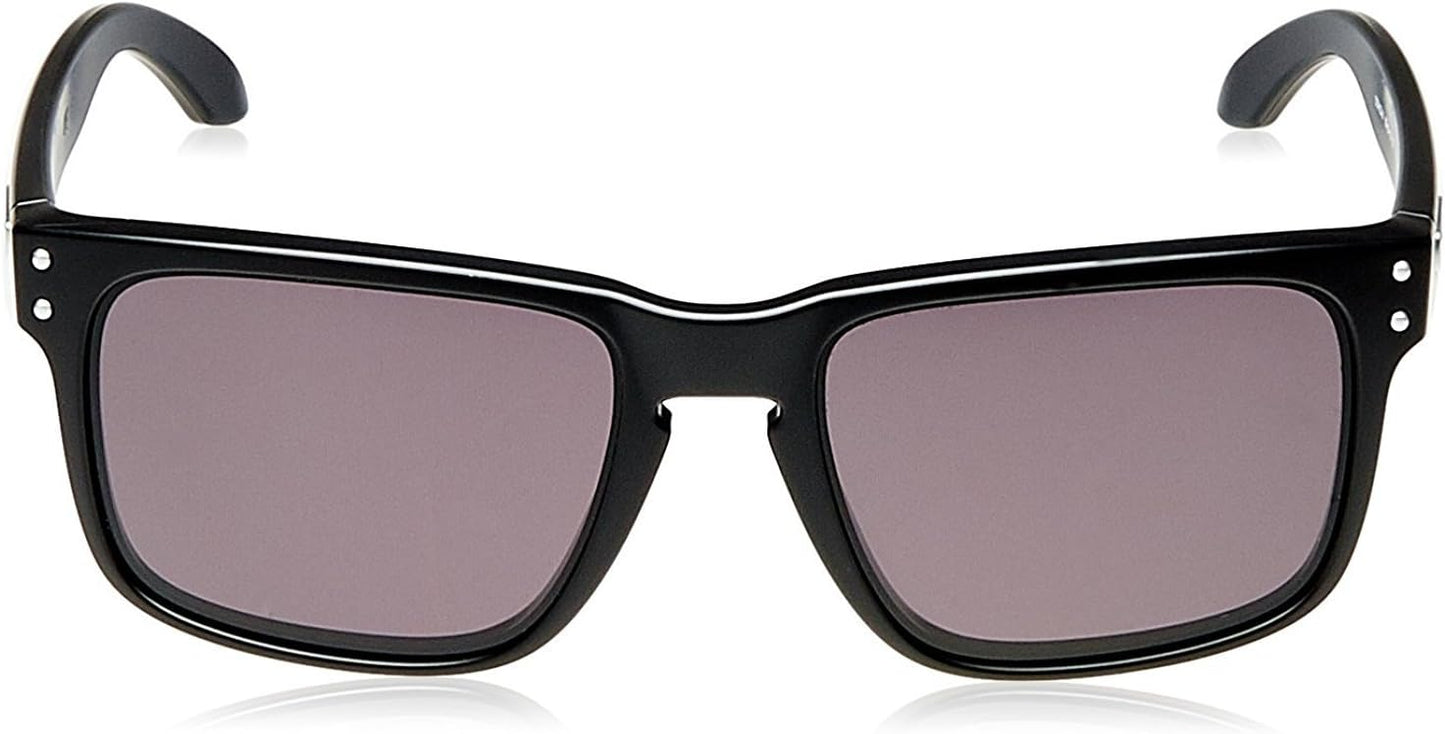 Oakley Holbrook Sunglasses 57MM Matte Black Frame/Warm Grey Lens