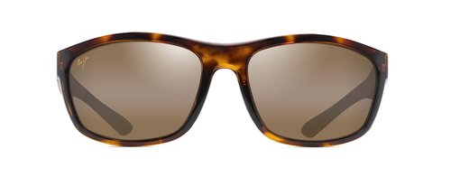 Maui Jim Men's and Women's Nuu Landing Polarized Wrap Sunglasses, Tortoise w/Black Rubber/HCL Bronze, Medium