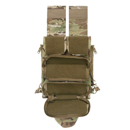 KRYDEX Tactical Modular Zip On Backpack for Vest JPC2.0 CPC AVS Zipper Molle Back Panel (MC)