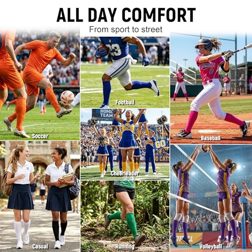 Knee High Soccer Socks for Baseball Softball Football 12 Pairs Mustard Yellow - Variation of THIS listing