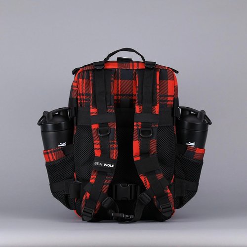 WOLFpak 35L Backpack (Buffalo Red Plaid) Medium Gym and Travel Backpack, Military Grade, Multipurpose Utility Bag for Men and Women, Heavy-Duty & Durable