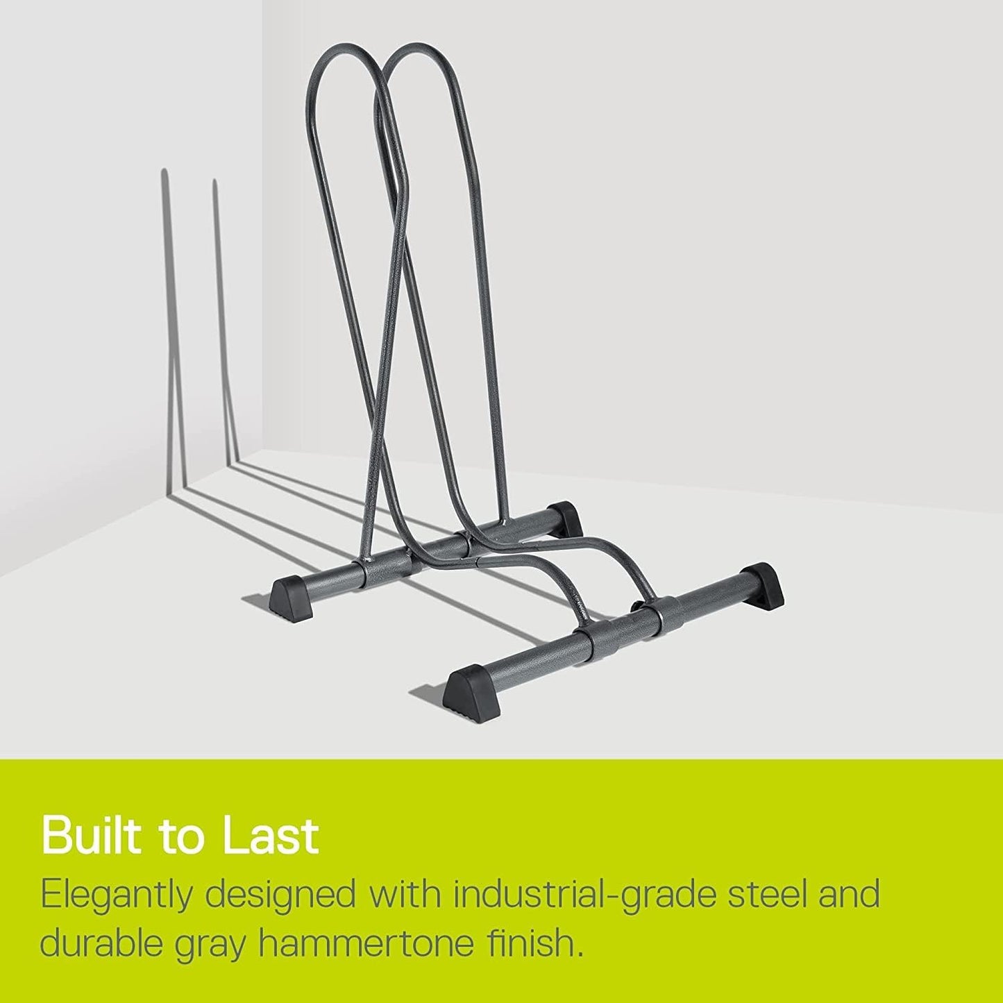 Adjustable Bike Floor Stand - Tool-Free Freestanding Bike Rack for Mountain, Fat Tire & Road Bikes