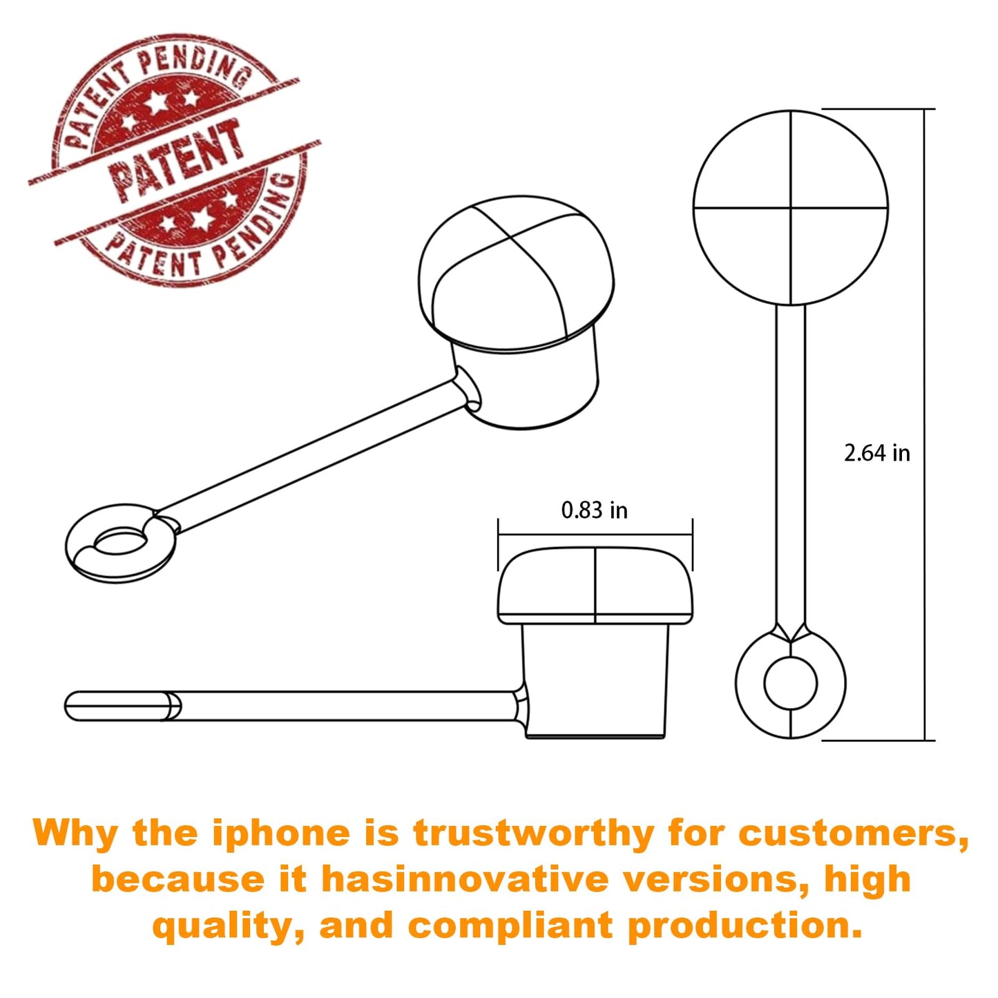 Adjustable Straw Cover for Stanley, Simple Modern, Owala, Yeti, Hydro Flask, Reduce, Hydrapeak, Meoky, MaxBase, Beast, Marrs, Suitable for All Brand of 6mm-10mm Diameter Straw, Dishwasher safe