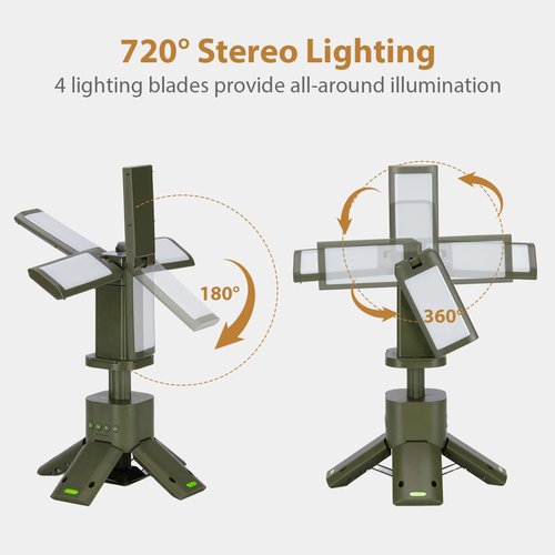 IPARTS EXPERT Telescopic Camping Lights Rechargeable 14000 mAh Rechargeable Magnetic Camping Lights,Telescopic Camping Lantern IPX5 Waterproof Flashlights, Outdoor Lights for Camping,Hiking