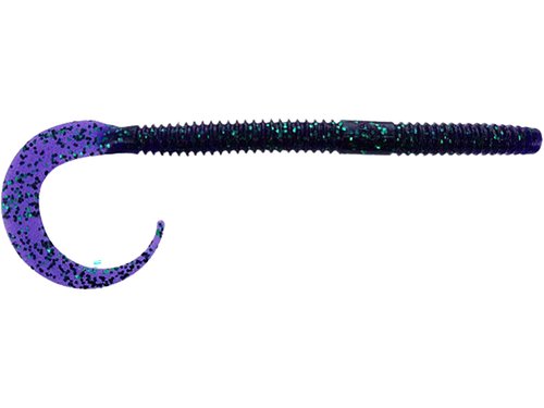 Yamamoto 10'' Ichi Worm Floater/Purple W/Emerald Flake (6 Pack)