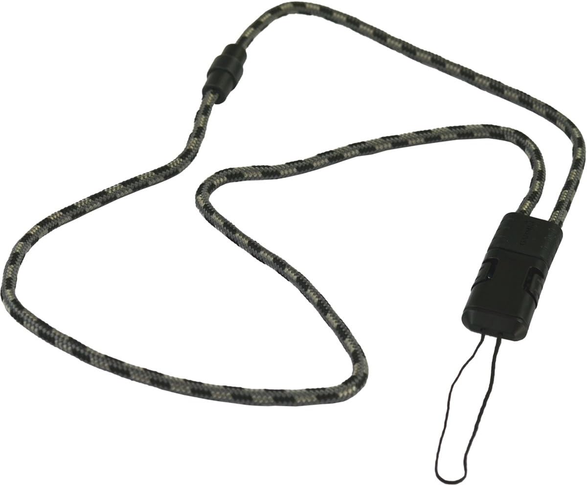 Garmin Quick Release Lanyard, Standard Packaging,Black/Grey,Black/ Grey, Medium