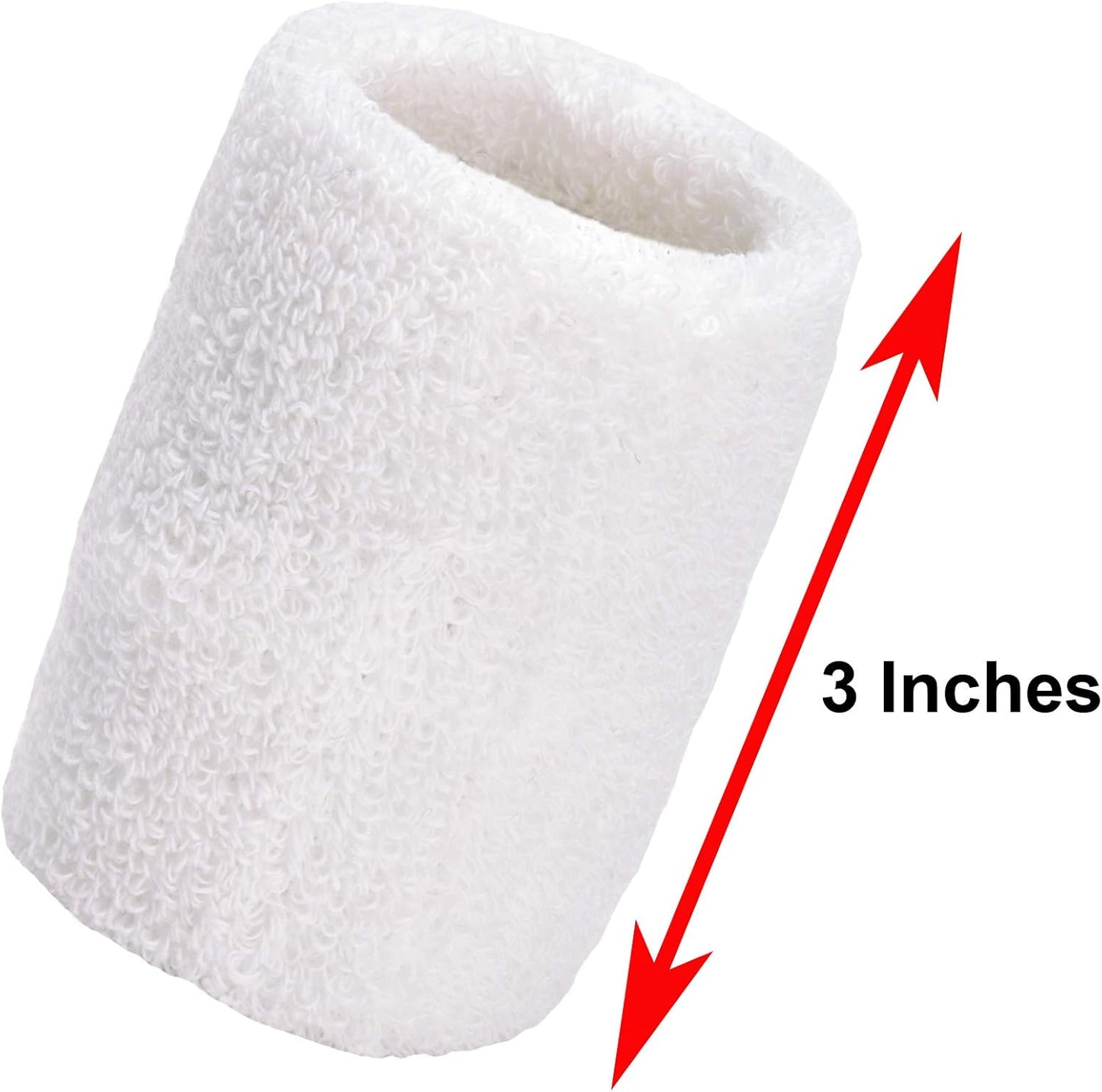 Unique Sports Wristbands / Sweatbands Pack of 12 (6 pair)
