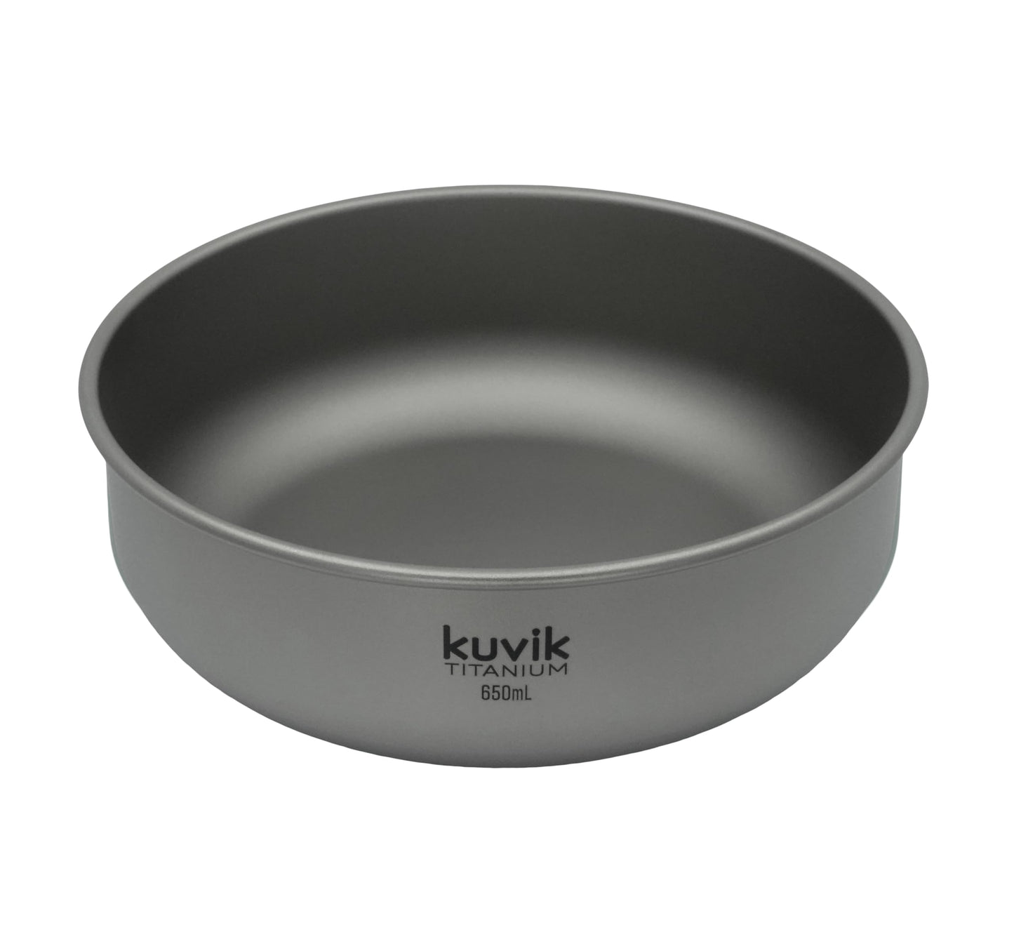 Kuvik Titanium Bowl 650ml (22 oz) - Ultralight and Compact Bowl for Backpacking, Camping, and Survival