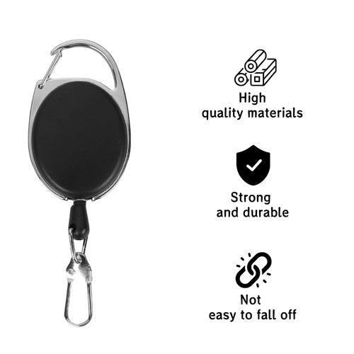 WHTCHSU Fly Fishing Retractor for Anglers Vest Pack Tool Gear Assortment Combo 5pcs in Pack