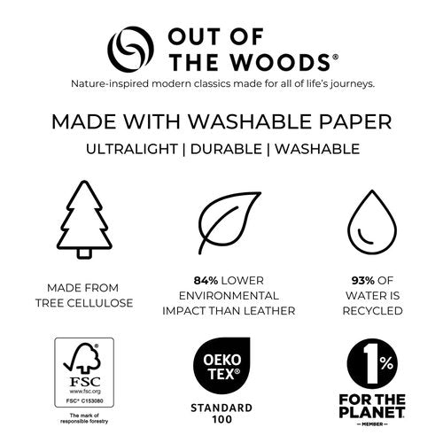 Out of the Woods Backpack Mini, Reusable and Eco-Friendly, Black