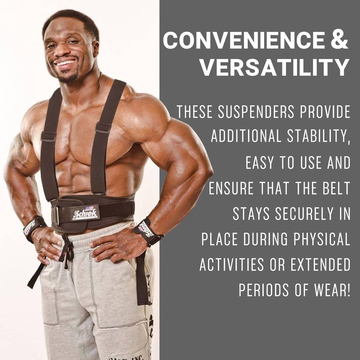 Schiek Model 4006 Support Belt with Suspenders - Back Support Belt for Men and Women - Back Support Brace