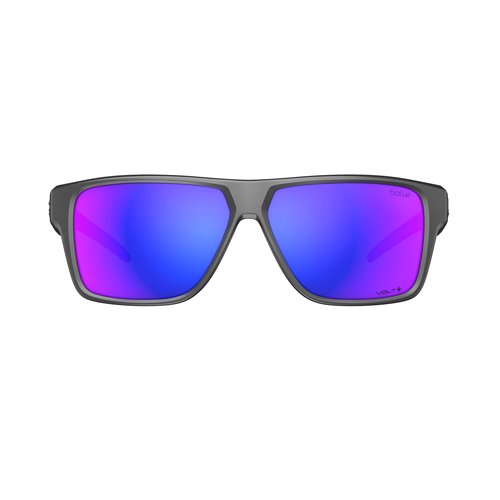 Bollé - TEMPER, Titanium Matte, Volt+ Ultraviolet Polarized, Medium-Large, Sunglasses, Unisex, Adult