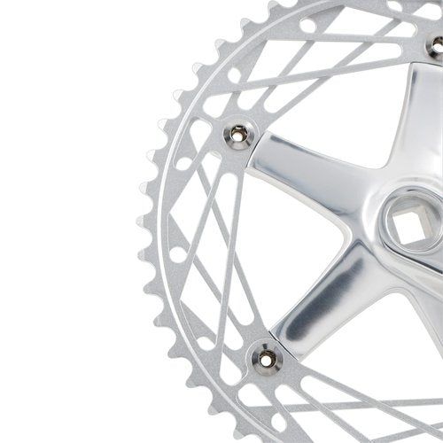 WEERAS Fixed Gear Bicycle Crankset Single Speed 49T 144BCD 170mm Upgraded Material, Fully CNC Grinding