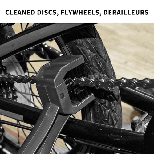 QUANFULTEC MotorcycleBicycle Chain Cleaner and Gear Cleaning Tool - Bike Maintenance Cleaning Brush for Chain and Gear Kit，Motorcycle Washer Cleaner Brush Tools