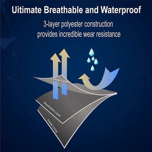 HotSrace Chest Fishing Waders for Men and Women, 3-plyer Nylon Waterproof Lightweight Waders with 4mm Neoprene Stockingfoot