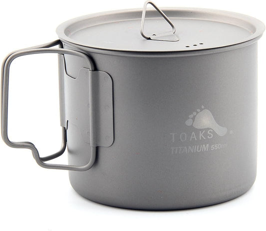 TOAKS LIGHT Titanium 550ml Pot (Ultralight Version)
