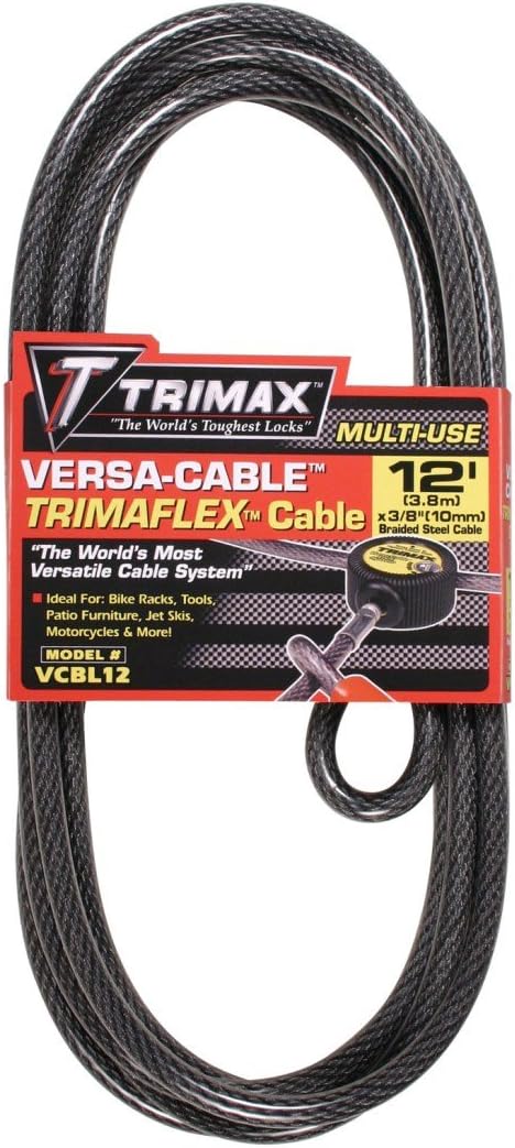 Trimax VMAX12CBL Trimflex Replacement Cable for Versa Cable (12 ft Long x 10mm) Cable only