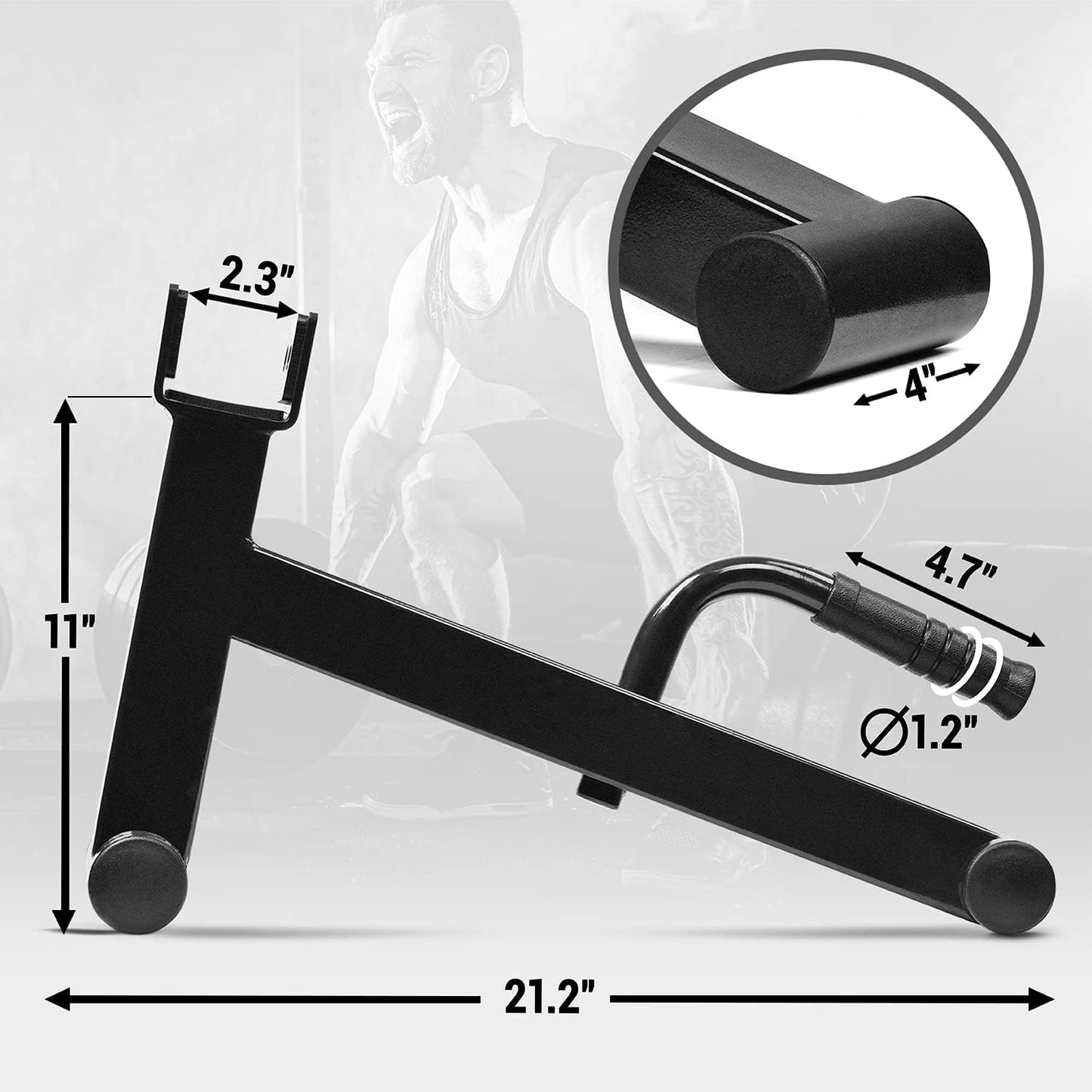 Yes4All Deadlift Jack/Barbell Stand – Holds 600lb Barbell Plates for Deadlift Exercise, Squat Wedge for Squat/Weight Training