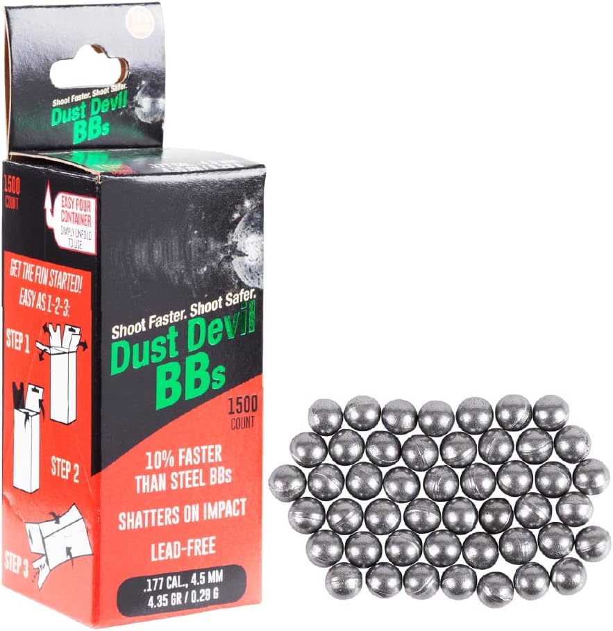 Air Venturi Dust Devil Mk2 Frangible BB Bullets, BB Gun Ammo, 1,500-Count