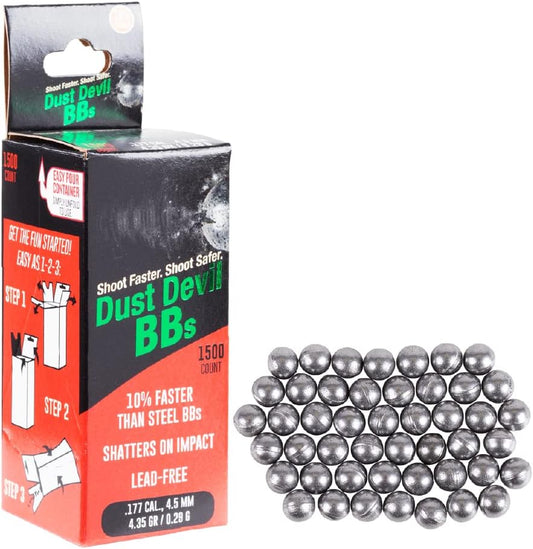 Air Venturi Dust Devil Mk2 Frangible BB Bullets, BB Gun Ammo, 1,500-Count