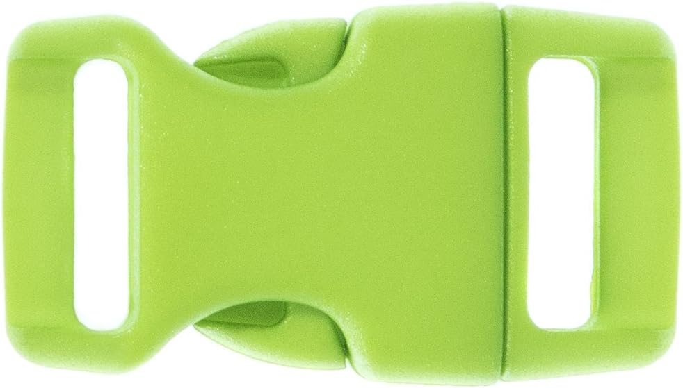 Paracord Planet 5/8 Inch Contoured Side Release Buckle (Black Cat, 10 Pack)