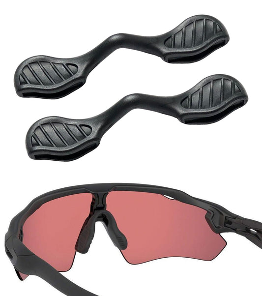 2 Pcs Replacement Nose Piece Nose Pads for Oakley Radar EV Path/Radar Path/RadarLock Path/Radar Pace OJ9001 OO9182 OO9183 OO9184 OO9208 OO9211 OO9333 Sunglasses Frame, Black Standard Fit