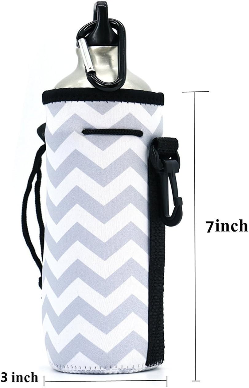 Af-Wan Water Bottle Cooler Carrier for 22 oz Long Neck Water Bottle or Tall Beer Bottles,Protable Neoprene Insulated Water Drink Bottle Cover Sleeve Tote Bag Pouch Holder Strap.(3pcs)