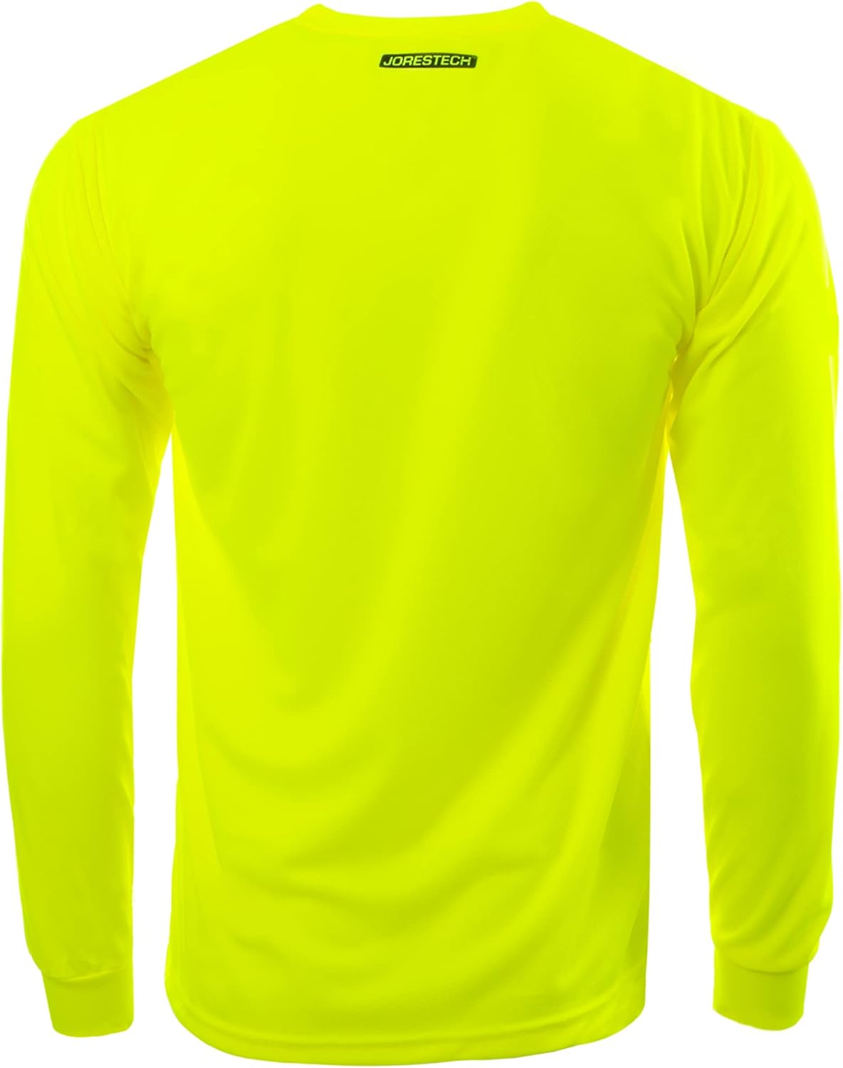 JORESTECH Safety Bright Visibility Long Sleeve Work T Shirt with Chest Pocket, Moisture Wicking Fabric
