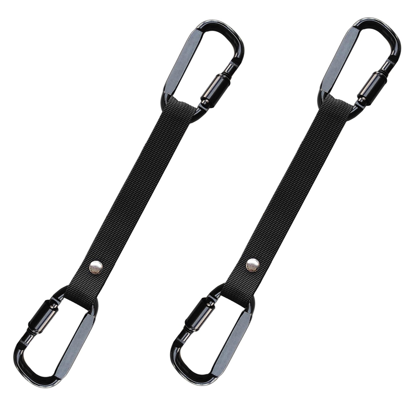 Fence Hooks for Baseball Bag, Softball, Camping, Multifunctional Carabiner Hanging Backpack, Water Bottle (Black) (2)