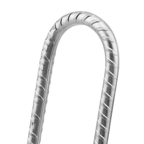 MUKCHAP 12 Pack 12 Inch U Shaped Rebar Stakes, Silver U Rebar Hook Ground Pegs, Trampoline Wind Anchors Stakes for Camping Tents