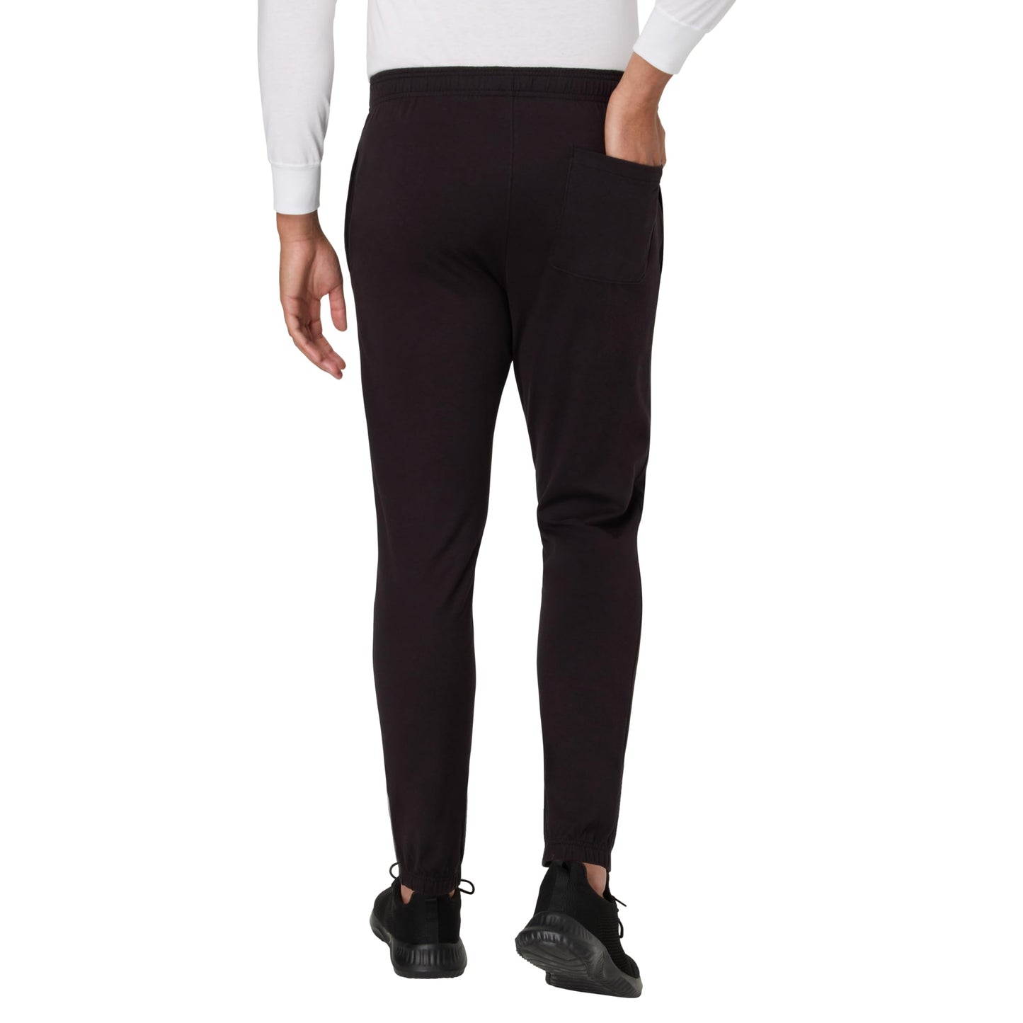 Hanes Men's Jogger Pants, Knit Cotton Jersey Joggers for Men with Pockets, Adjustable Drawcord