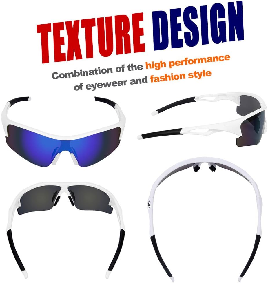 O2O Polarized Sports Sunglasses for Running Jogging Baseball Softball Men Women Teens Youth