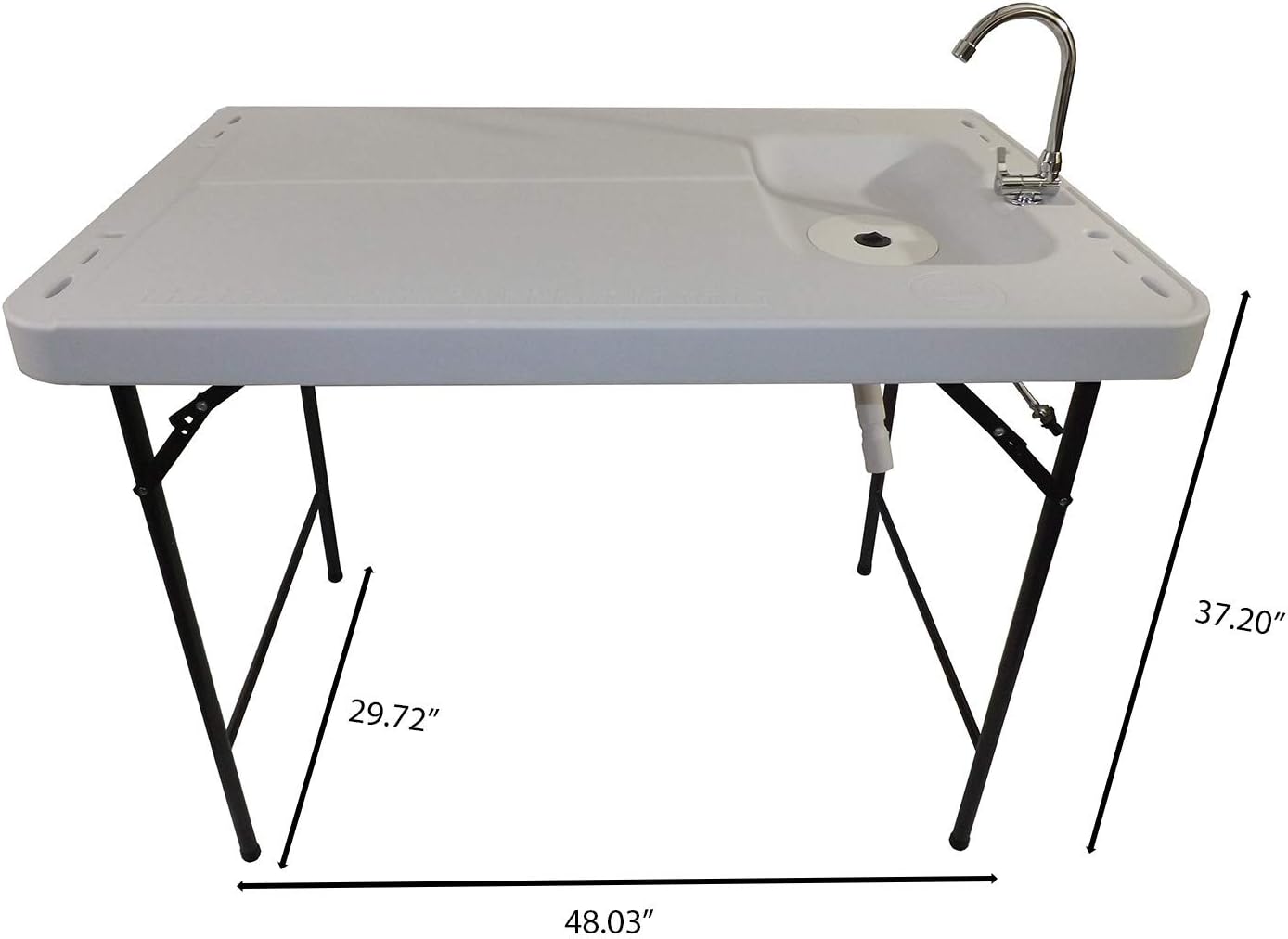 Old Cedar Outfitters Fish and Game Cleaning Table with Sink and Folding Legs