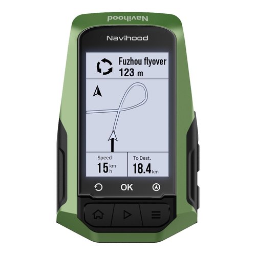 MEILAN Navihood L1 GPS Bike Computer, Navigation Bicycle Computer with Offline Maps and Dynamic Road Planning, 2.6 inch LCD Cycling GPS Unit IPX7, Compatible with ANT+ Sensors/Core/Electronic Shifting