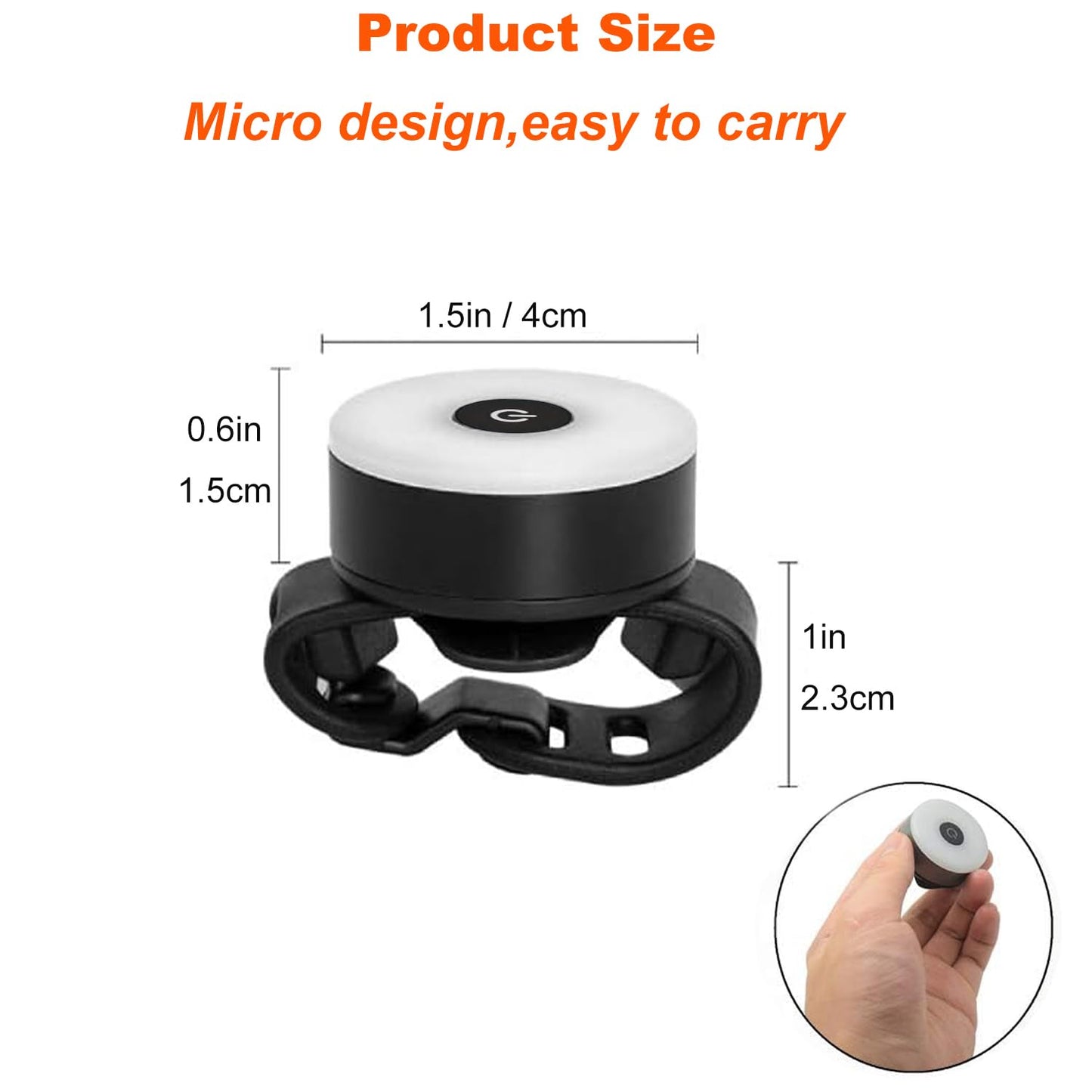 AaiLucky Bike Tail Light, LED Bicycle Rear Light for Night Riding, Rechargeable Helmet Warning Light, Adults Kids Cycling Scooter Accessories, 5 Lighting Mode & 56H Running Time, Waterproof