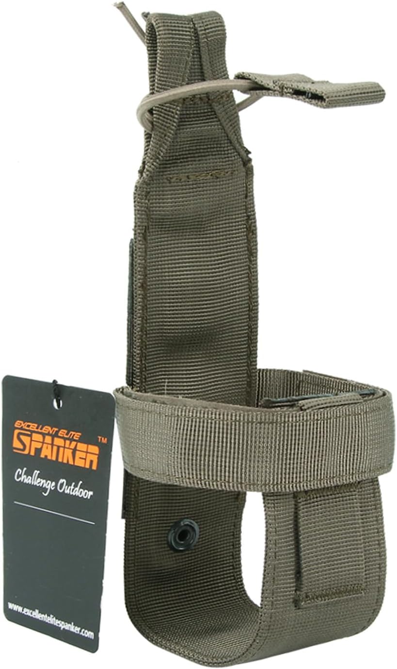 EXCELLENT ELITE SPANKER Tactical Military Portable Belt Bottle Holder Pouch Molle Adjust EDC Water Bottle Carrier for Hunting Walking Running Traveling