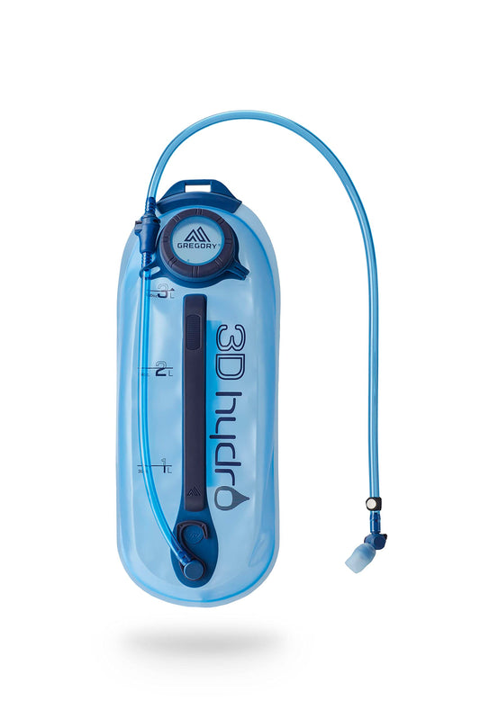 Gregory 3D Hydro 3L Day Hiking/Backpacking Hydration Water Reservoir/Bladder, Optic Blue