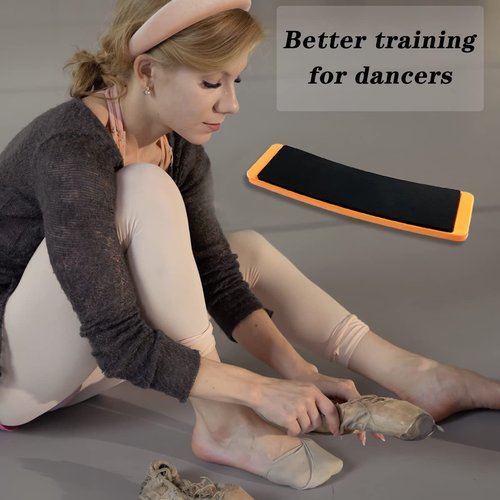 GSYUWIH Turn Board,Spin Board for Dance Turn and Skating Balance Training,Orange Rectangular Turn Board for Training Ballet Dancers,Ice Skaters and Gymnasts in Balance and Turning